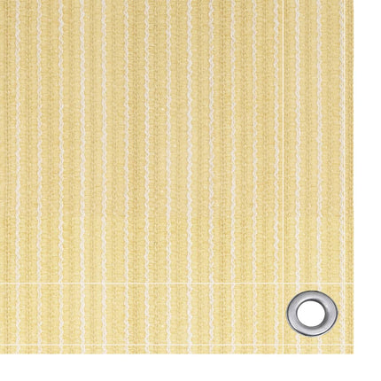Balkongskärm beige 75x500 cm HDPE