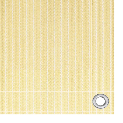 Balkongskärm beige 120x500 cm HDPE
