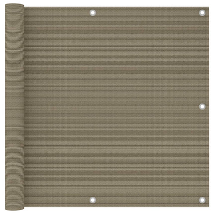 Balkongskärm taupe 90x300 cm HDPE