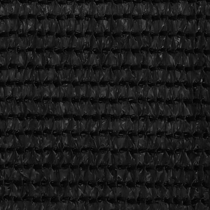 Balkongskärm svart 75x500 cm HDPE