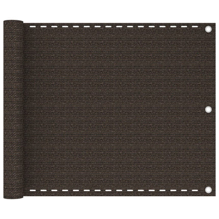 Balkongskärm brun 75x300 cm HDPE