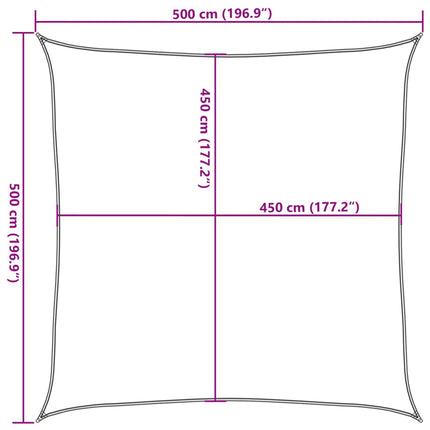 Solsegel 160 g/m² beige 5x5 m HDPE