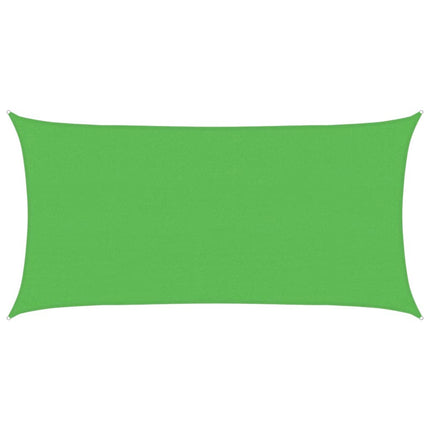 Solsegel 160 g/m² rektangulär ljusgrön 2,5x5 m HDPE