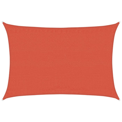 Solsegel 160 g/m² rektangulär terrakotta 3,5x4,5 m HDPE