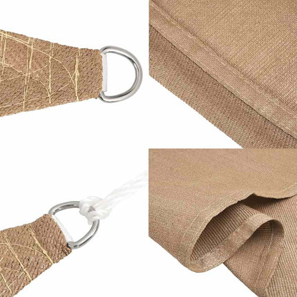 Solsegel 160 g/m² taupe 2x3 m HDPE