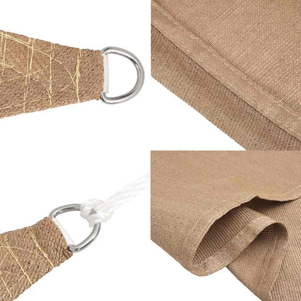 Solsegel 160 g/m² taupe 2x5 m HDPE