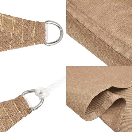 Solsegel 160 g/m² taupe 4x6 m HDPE