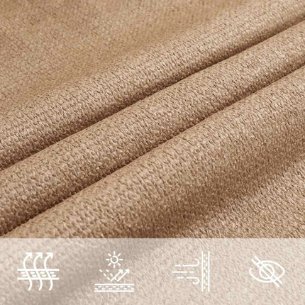 Solsegel 160 g/m² taupe 4x7 m HDPE