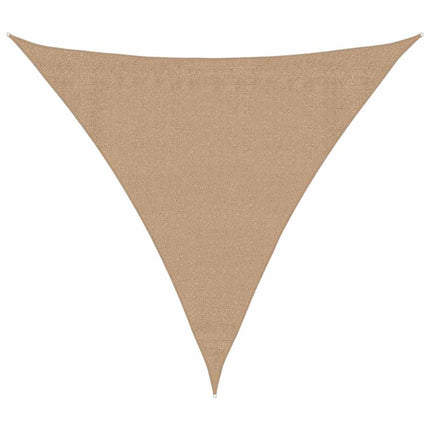 Solsegel 160 g/m² taupe 3,6x3,6x3,6 m HDPE