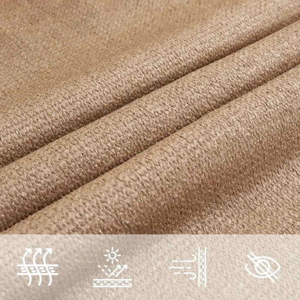 Solsegel 160 g/m² taupe 4x4x5,8 m HDPE