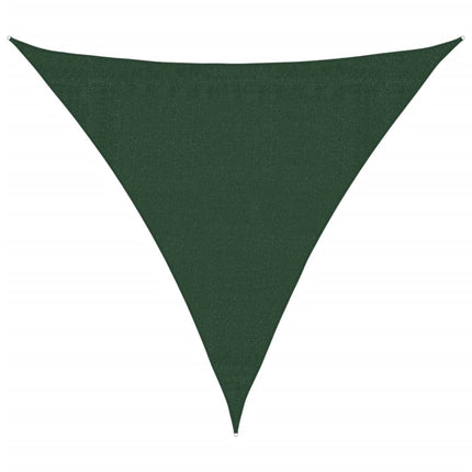 Solsegel 160 g/m² mörkgrön 3,6x3,6x3,6 m HDPE