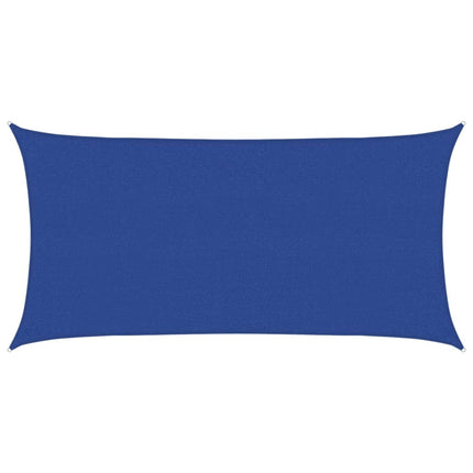 Solsegel 160 g/m² blå 2,5x4,5 m HDPE