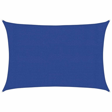 Solsegel 160 g/m² rektangulär blå 3x4 m HDPE