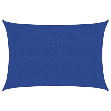 Solsegel 160 g/m² rektangulär blå 3x5 m HDPE