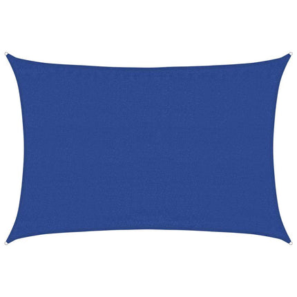 Solsegel 160 g/m² rektangulär blå 3,5x5 m HDPE