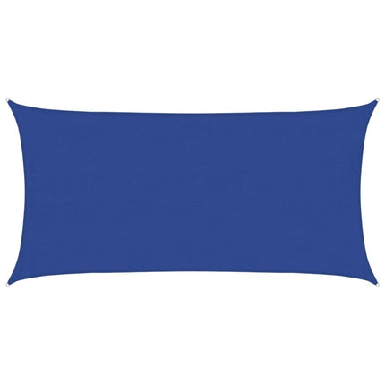 Solsegel 160 g/m² rektangulär blå 4x7 m HDPE