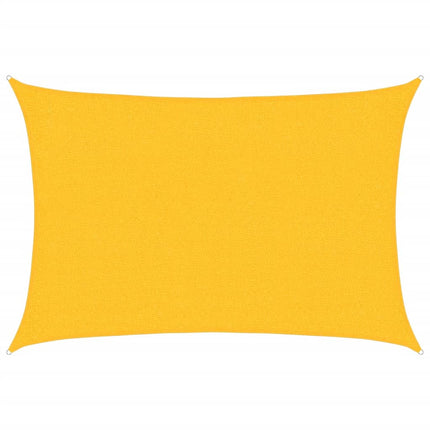 Solsegel 160 g/m² rektangulär gul 2x3 m HDPE