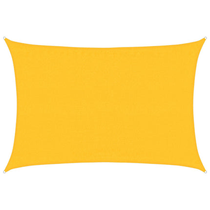 Solsegel 160 g/m² rektangulär gul 3,5x5 m HDPE