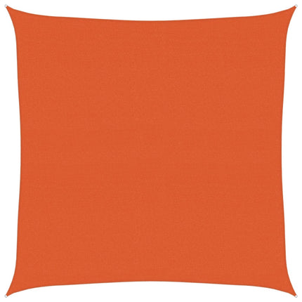 Solsegel 160 g/m² fyrkantig orange 4x4 m HDPE