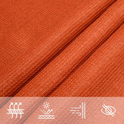 Solsegel 160 g/m² rektangulär orange 4x7 m HDPE