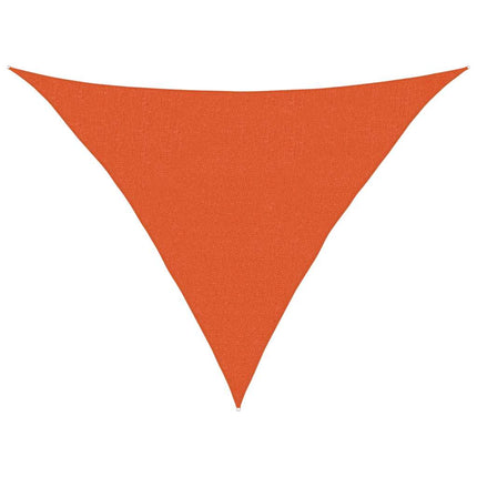Solsegel 160 g/m² triangulär orange 2,5x2,5x3,5 m HDPE