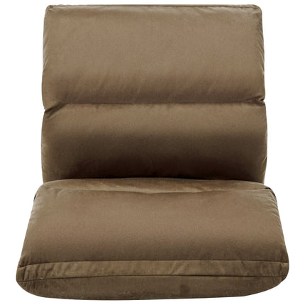 Golvstol vikbar taupe mikrofiber