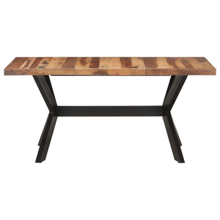 Matbord 160x80x75 cm massivt trä med honungsfinish