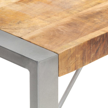Matbord 140x70x75 cm massivt grovt mangoträ