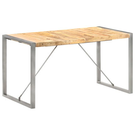 Matbord 140x70x75 cm massivt grovt mangoträ