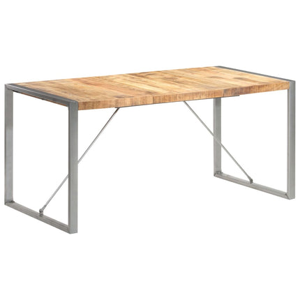 Matbord 160x80x75 cm massivt grovt mangoträ