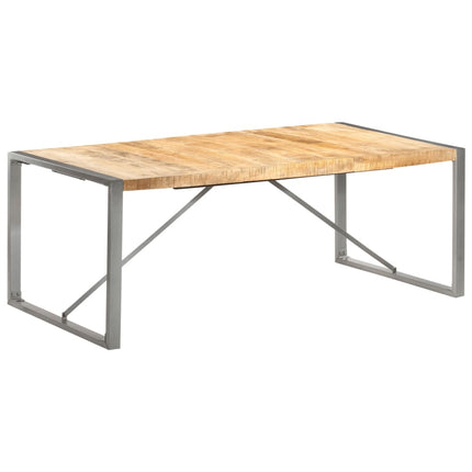 Matbord 200x100x75 cm massivt grovt mangoträ
