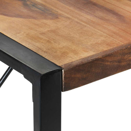 Matbord 140x140x75 cm massivt trä