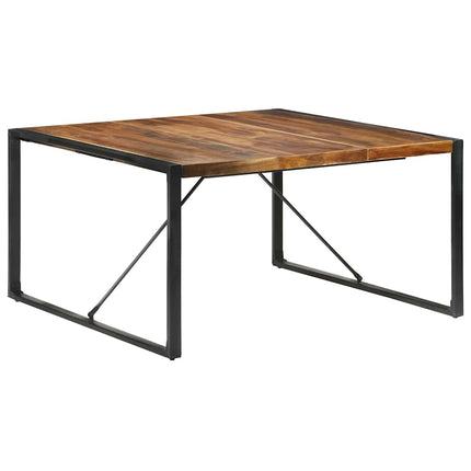 Matbord 140x140x75 cm massivt trä