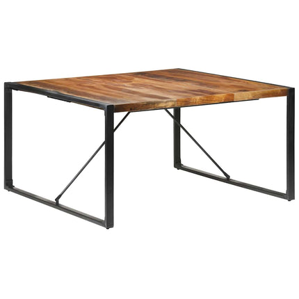 Matbord 140x140x75 cm massivt trä