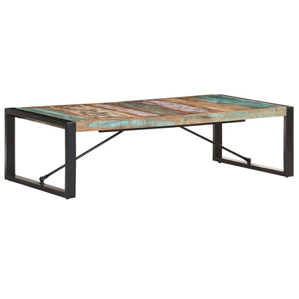 Soffbord 140x70x40 cm massivt återvunnet trä