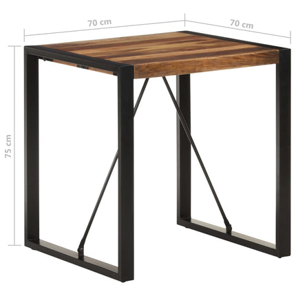 Matbord 70x70x75 cm massivt akaciaträ