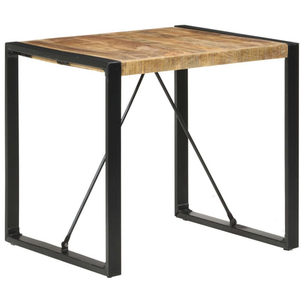 Matbord 80x80x75 cm grovt mangoträ