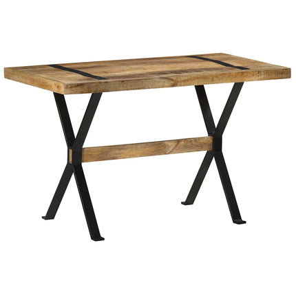 Matbord 120x60x76 cm grovt mangoträ