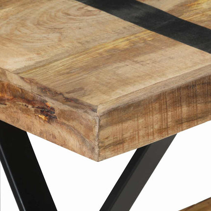 Matbord 120x60x76 cm grovt mangoträ