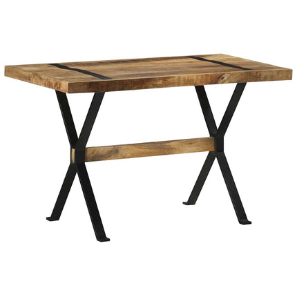 Matbord 120x60x76 cm grovt mangoträ