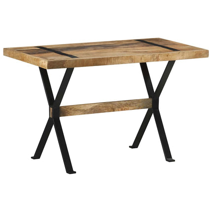 Matbord 120x60x76 cm grovt mangoträ