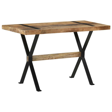 Matbord 120x60x76 cm grovt mangoträ
