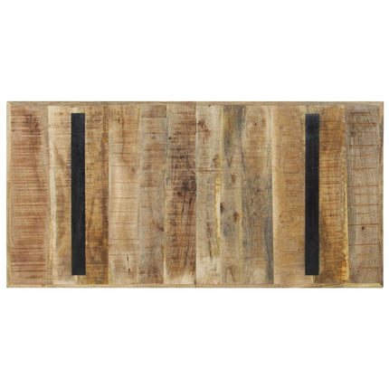 Matbord 140x70x76 cm grovt mangoträ