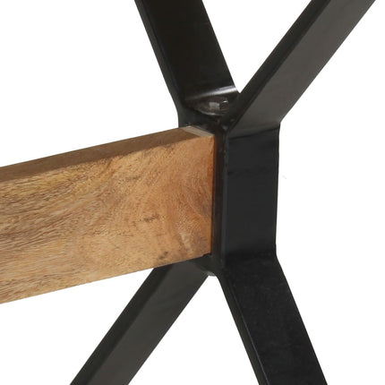 Matbord 140x70x76 cm grovt mangoträ