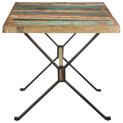Matbord 160x80x76 cm massivt återvunnet trä