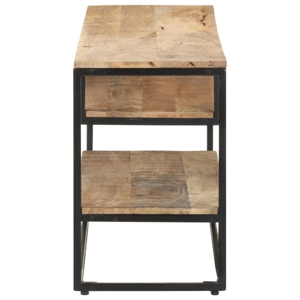 TV-bänk 130x30x45 cm grovt mangoträ