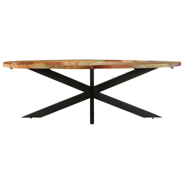 Matbord 240x100x75 cm massivt återvunnet trä
