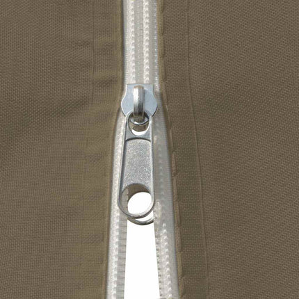 Paviljong med draperier 4x3 m taupe 180 g/m²