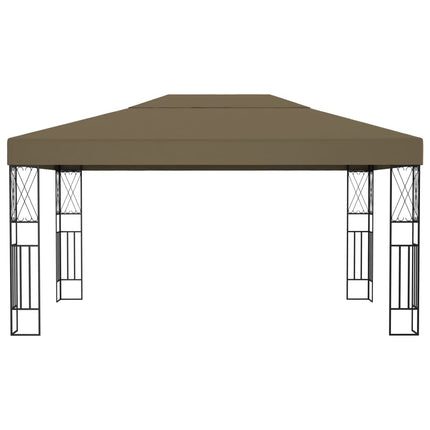 Paviljong 3x4 m taupe tyg