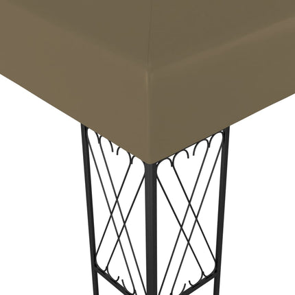 Paviljong 3x4 m taupe tyg